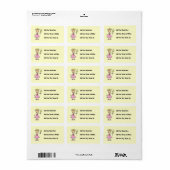 Prinses Met Toverstok Etiket (Full Sheet)