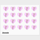 Prinses Met Toverstok Hart Sticker (Vel)