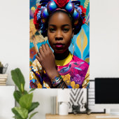 Prinses met vetarmband poster (Thuiskantoor)