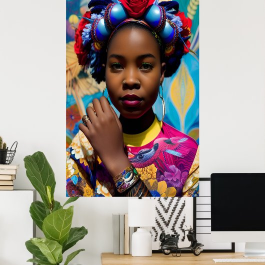 Prinses met vetarmband poster (Thuiskantoor)