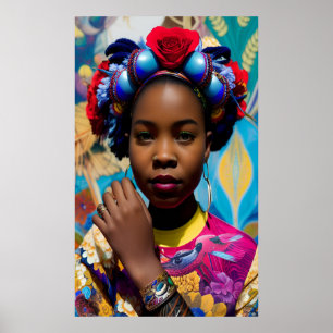 Prinses met vetarmband poster