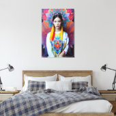 prinses met witte trui canvas afdruk (Insitu (Slaapkamer))