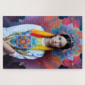 prinses met witte trui legpuzzel (Horizontaal)
