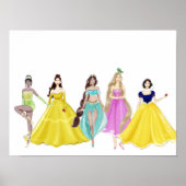 Prinses, mode schets, poster (Voorkant)