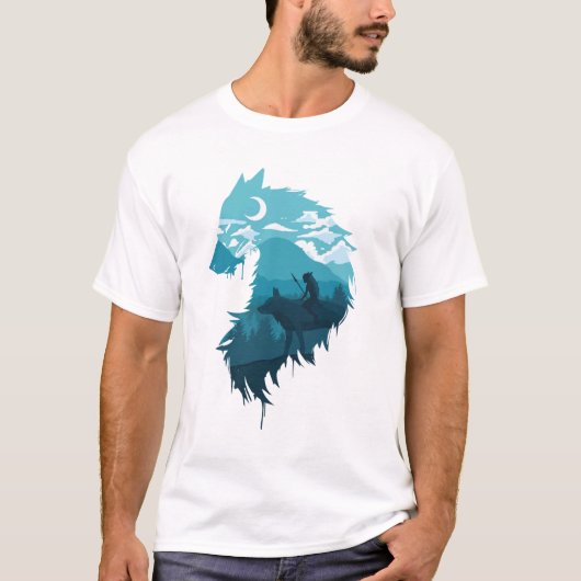 prinses mononoke shirt, studio ghibli t-shirt. t-shirt (Voorkant)