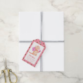 Prinses (NAAM) is de katten Meow Girls Pink Shower Cadeaulabel (Met Touw)