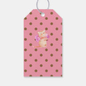 Prinses (NAAM) is de katten Meow Girls Pink Shower Cadeaulabel (Achterkant)