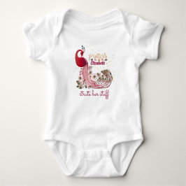 Prinses (NAAM) Pauw Pronkt - Baby Cadeau Romper