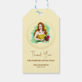 Prinses naar koningin Bruidsuitvaart Cadeaulabel (Achterkant)