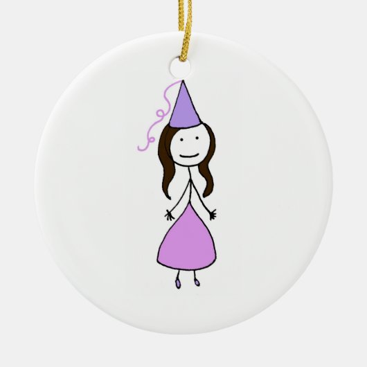Prinses Ninja! Keramisch Ornament (Voorkant)