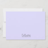 prinses nodigt Paarse Baby Blonde uit Kaart (Achterkant)