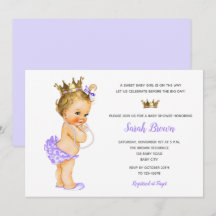 prinses nodigt Paarse Baby Blonde uit