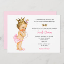 prinses nodigt roze Baby