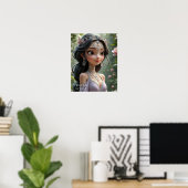 Prinses Noelle: Betoverde Genade Poster (Thuiskantoor)
