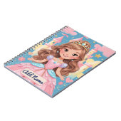 Prinses Notitieboek – Bewerkbare Naam (Linkerzijde)