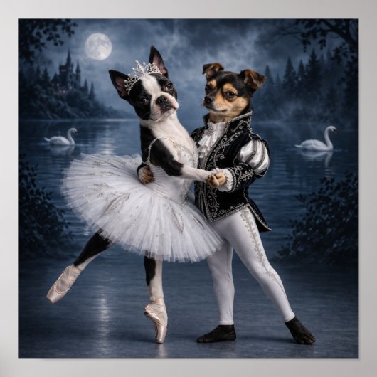 "Prinses Odette & Prins Siegfried" (2) Poster (Voorkant)