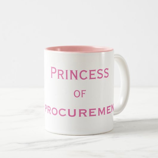 Prinses of Procurement Special Vrouw Manager Tweekleurige Koffiemok (Voorkant rechts)
