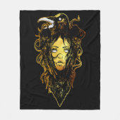 Prinses omarmd door een kraai fleece deken (Voorkant)