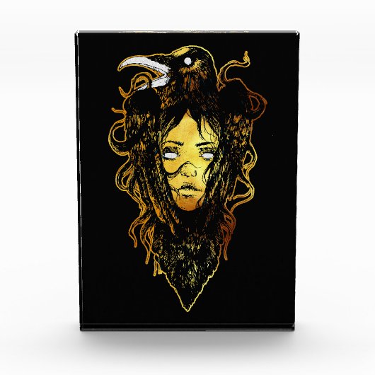 Prinses omarmd door een kraai fotoblokken (Voorkant)