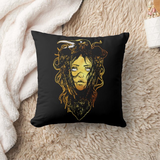 Prinses omarmd door een kraai kussen (Deken)