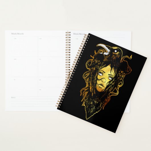 Prinses omarmd door een kraai planner (Display)