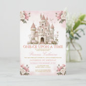 Prinses ONE-CE Upon a time 1e verjaardag Kasteel Kaart (Staand voorkant)