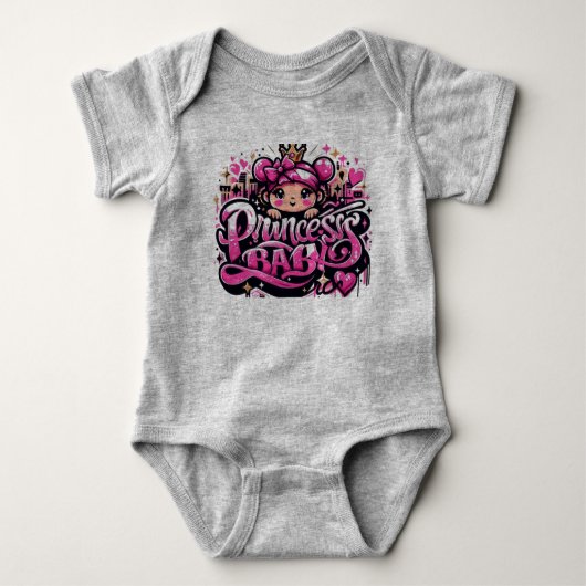 prinses ontwerp voor meisjes romper (Voorkant)