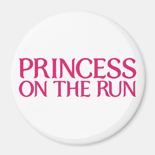 Prinses op de loopmagneet magneet (Voorkant)