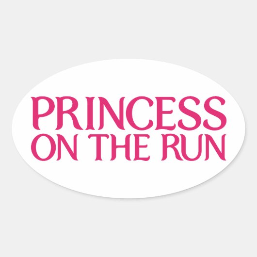 Prinses op de vlucht sticker (Voorkant)