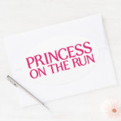 Prinses op de vlucht sticker (Envelop)