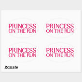 Prinses op de vlucht sticker (Vel)