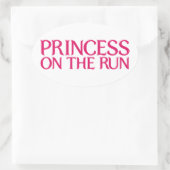 Prinses op de vlucht sticker (Tas)