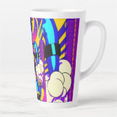 Prinses op rooftocht - Ken Gage Kunst Latte Mok (Rechts)