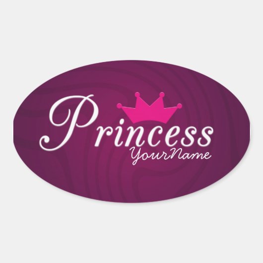 Prinses Ovale Stickers (Voorkant)