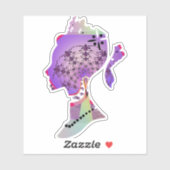 Prinses paardenstaart sticker (Vel)