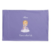 Prinses paarse kinderdagverblijf kussensloop