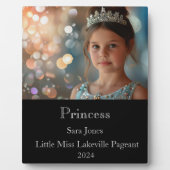 Prinses Pageant Plaque Fotoplaat (Voorkant)