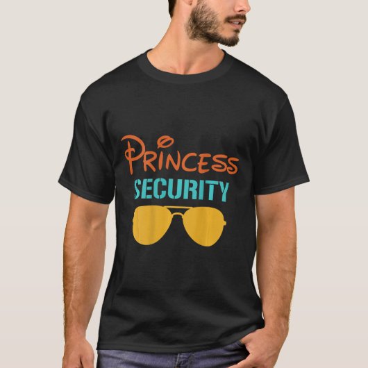 Prinses Papa Beveiliging Halloween Mannen Bijpasse T-shirt (Voorkant)