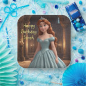 prinses papieren bordje (Feest)