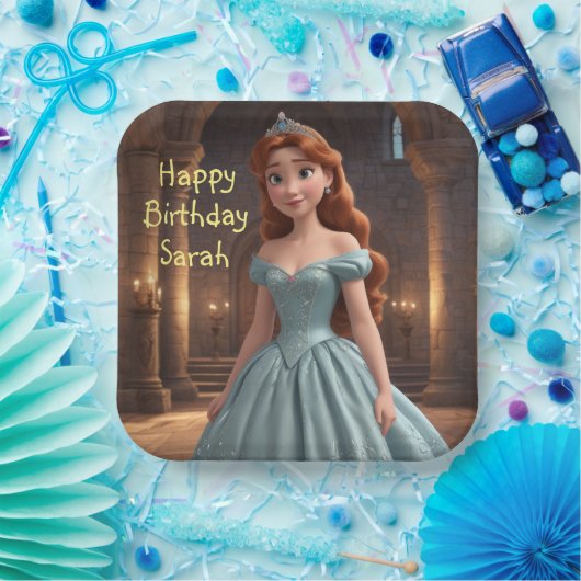  prinses papieren bordje (Feest)