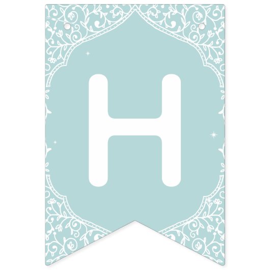 Prinses Party foto Happy Birthday Vlaggetjes (Tweede vlag)