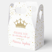 Prinses Party Kroon Roze Goud Dank u Bedankdoosjes (Geopend)