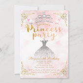 PRINSES PARTY Roze Sparkle Verjaardagsfeest ELKE L Kaart (Voorkant)