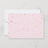 Prinses Pastel Roze Meisjes Verjaardagsfeestje Fot Bedankkaart (Achterkant)