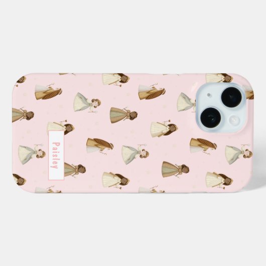 Prinses patroon met naam Case-Mate iPhone case (Achterkant (horizontaal))