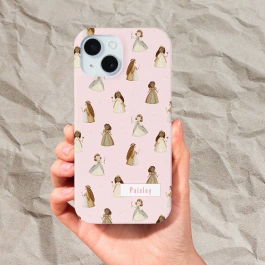 Prinses patroon met naam iPhone 15 case