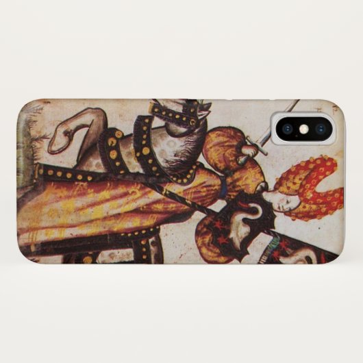 PRINSES PENTHESILEA ALS MIDDELEEUWSE RIDDER Herald Case-Mate iPhone Case (Achterkant (horizontaal))