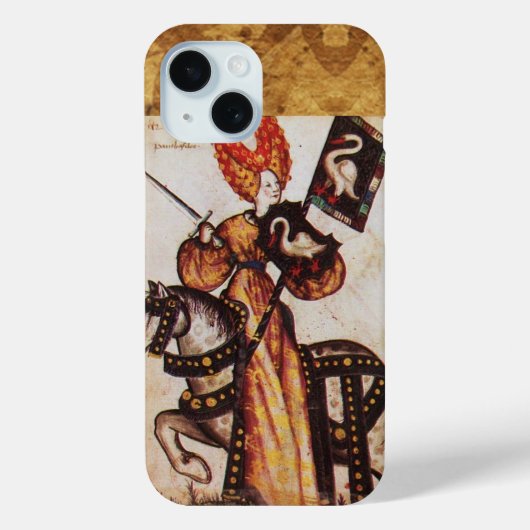 PRINSES PENTHESILEA ALS MIDDELEEUWSE RIDDER Herald Case-Mate iPhone Case (Achterkant)