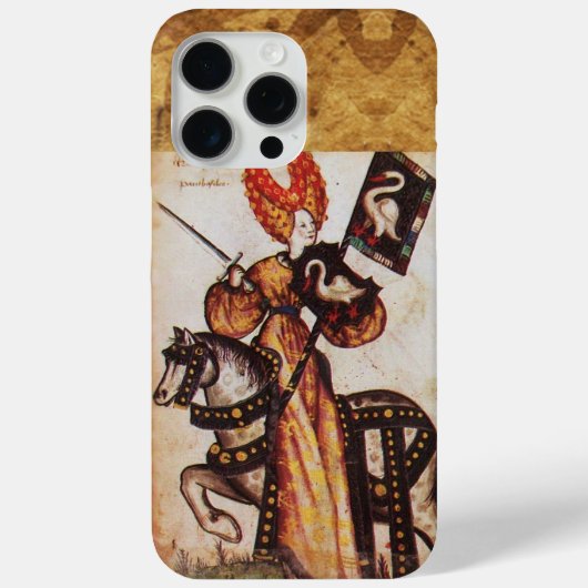 PRINSES PENTHESILEA ALS MIDDELEEUWSE RIDDER Herald Case-Mate iPhone Case (Achterkant)
