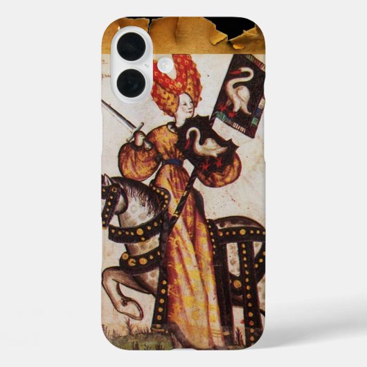 PRINSES PENTHESILEA ALS MIDDELEEUWSE RIDDER Herald Case-Mate iPhone Case (Achterkant)